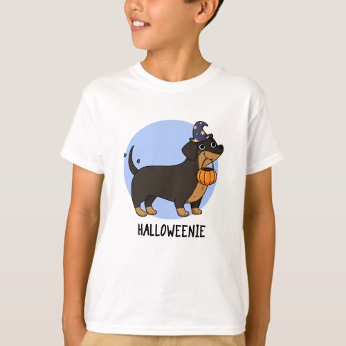 Halloweenie Funny Halloween Sausage Dog Pun T_Shirt