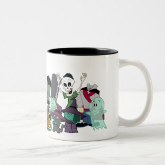 Halloweenies Group Photo Two-Tone Coffee Mug