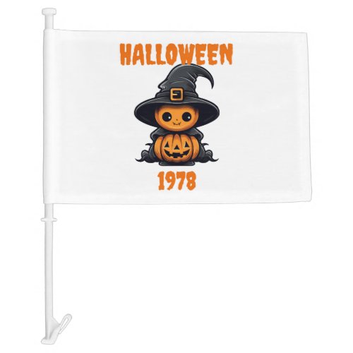 halloweens day car flag