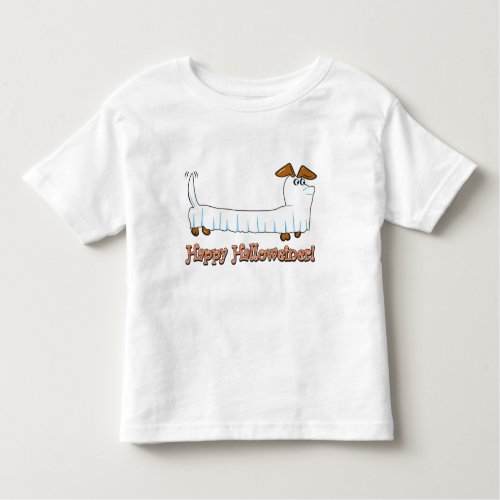 Halloweiner Dachshund Toddler T_shirt