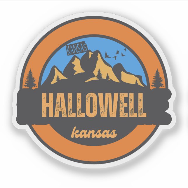 Hallowell, Kansas Sticker (Front)