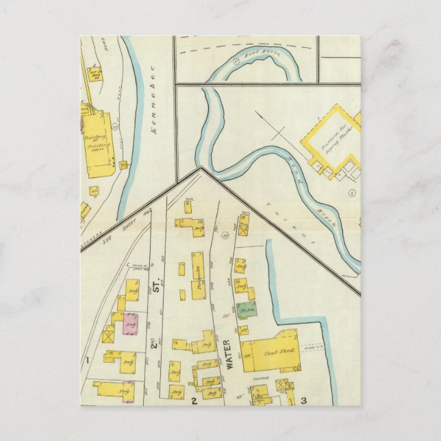 Hallowell, Kennebec County, and Maine 3 Postcard (Front)