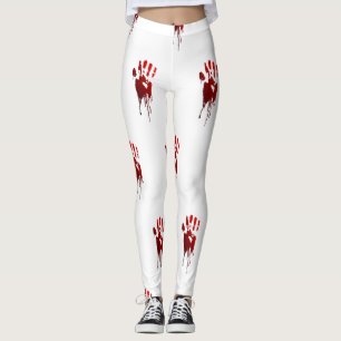 hallowen bloody hands leggings