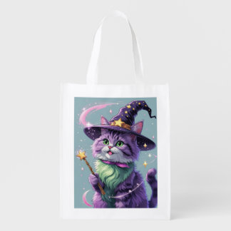 Hallowen Cat Grocery Bag