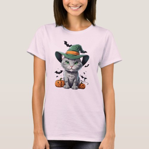 Hallowen cat T_Shirt