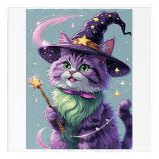 Hallowen Cat Themed Acrylic Print
