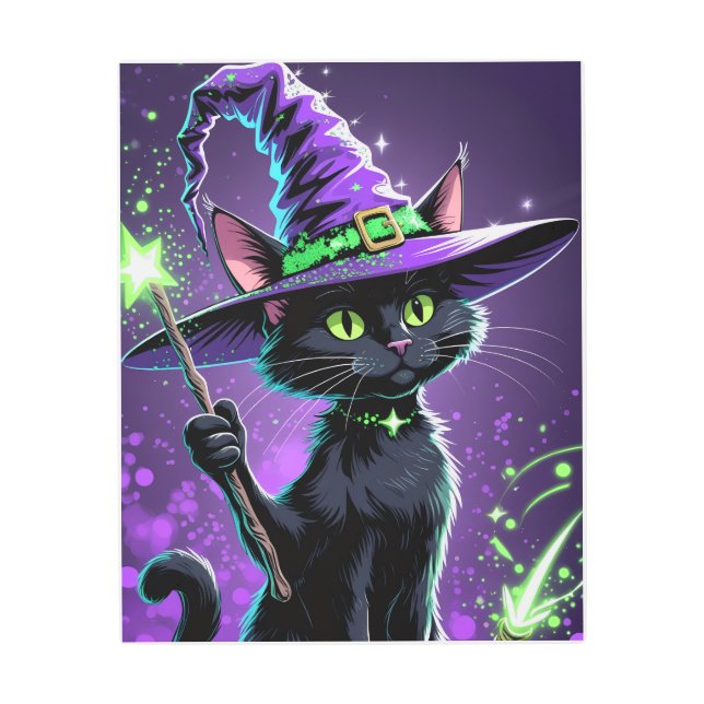 Hallowen Cat Themed  Metal Print (Front)