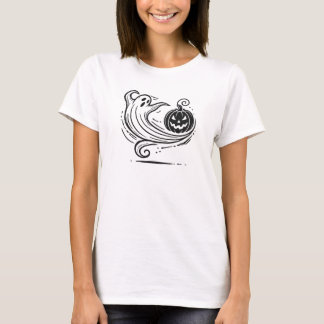 Hallowen ghost pumpkin design T-Shirt