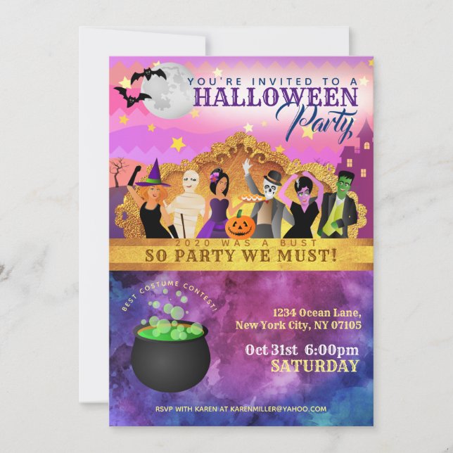 Hallowen Party Invitations (Front)