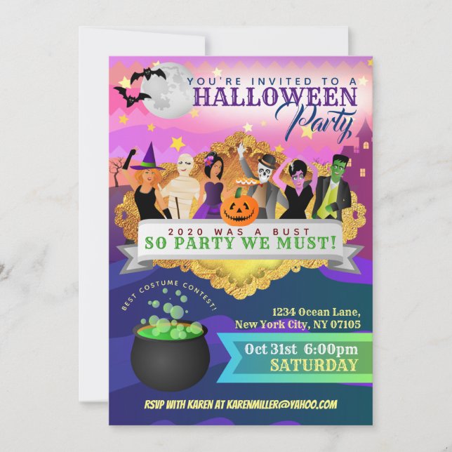 Hallowen Party Invitations (Front)