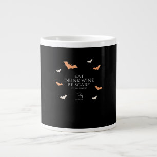 Hallowine Halloween Quote Eat Drink Giant Coffee Mug