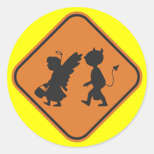 Hallowing Crossing Classic Round Sticker