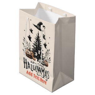 Hallowmas Halloween Christmas Mashup Medium Gift Bag