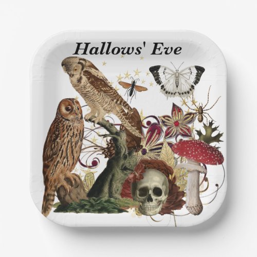Hallows  Eve Owls  Paper Plates