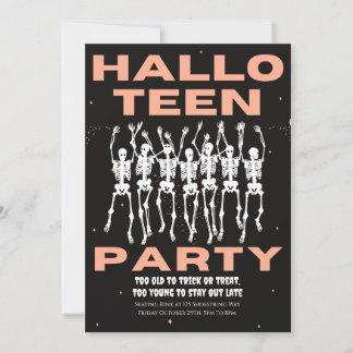 HallowTeen Party, Halloween Party for Teens Invitation