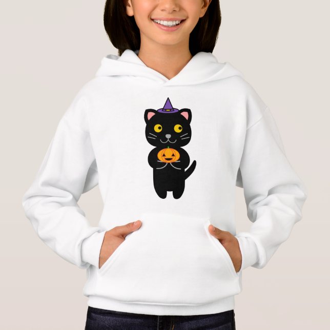 Hallowwen Cat Hoodie (Front)