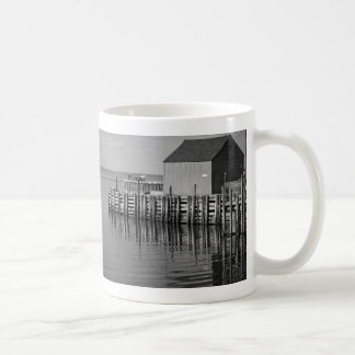 Hall's Harbour Wharf (B&W) Mug