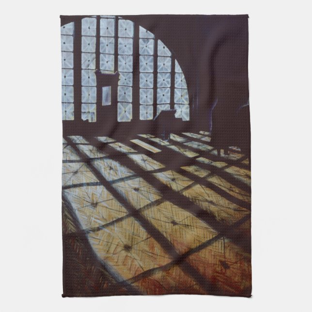 Halls of Freedom, Ellis Island Kitchen Towel (Vertical)