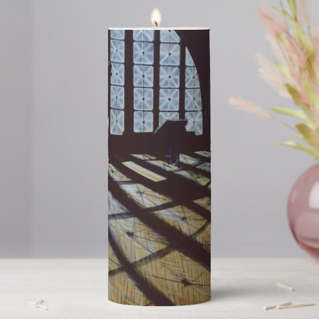 Halls of Freedom, Ellis Island Pillar Candle (In Situ)