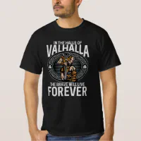 : Halls of Valhalla Viking T-Shirt The Vikings Shirt