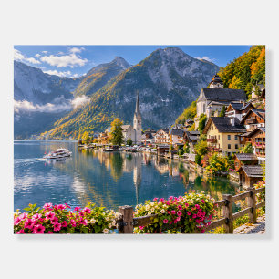Hallstatt Austria Alpine Village Poster