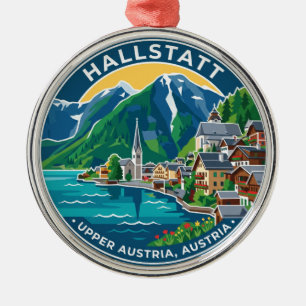 Hallstatt Austria Metal Ornament
