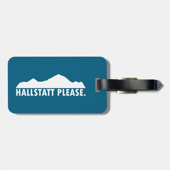 Hallstatt Austria Please Luggage Tag (Back Horizontal)