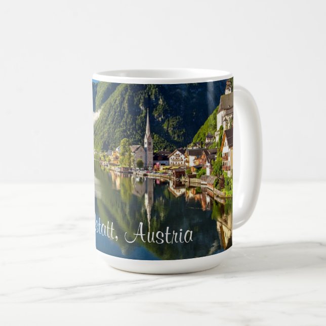 Hallstatt, Austria scenic photograph Coffee Mug (Front Right)