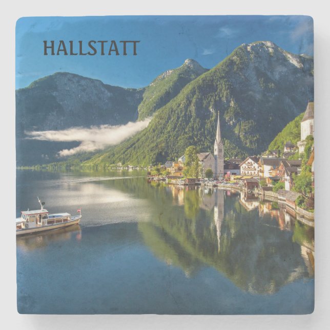 Hallstatt Austria Stone Coaster (Front)