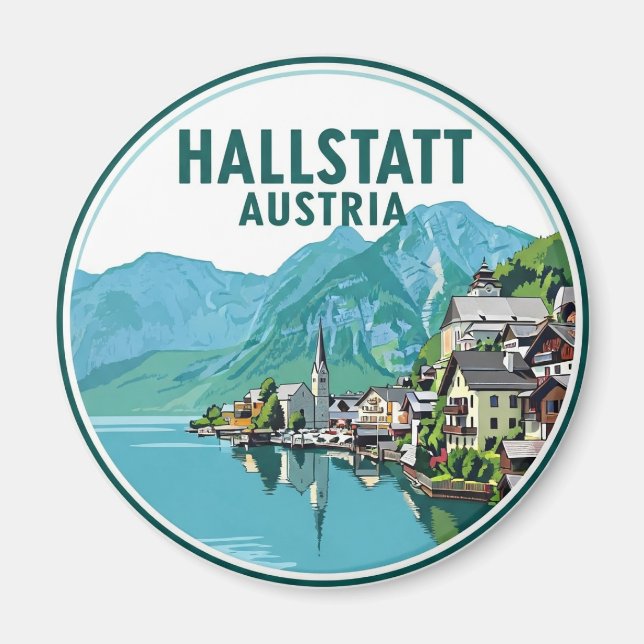 Hallstatt Austria Travel Magnet (Front)
