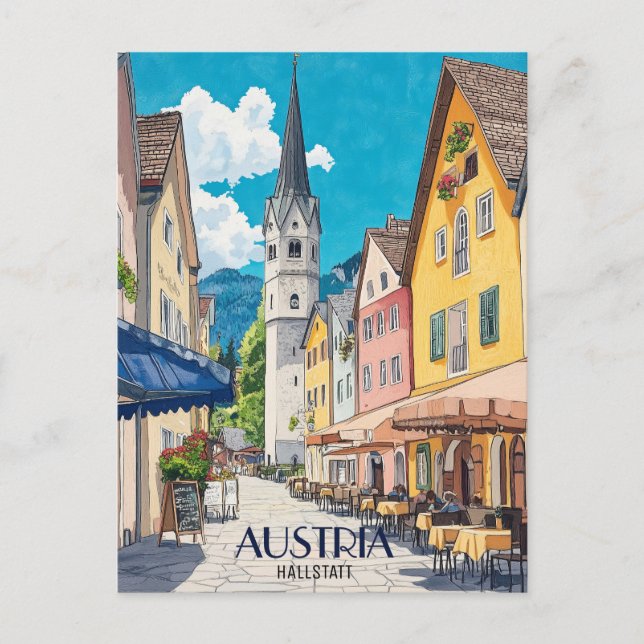 Hallstatt Austria Travel Postcard (Front)