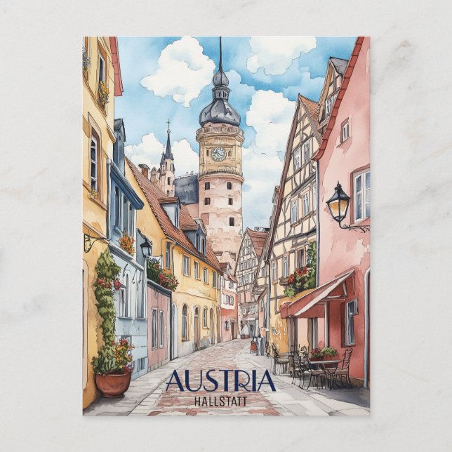 Hallstatt Austria Travel Postcard (Front)