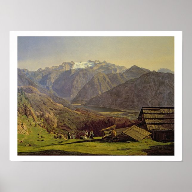 Hallstatter-See (oil on canvas) Poster (Front)