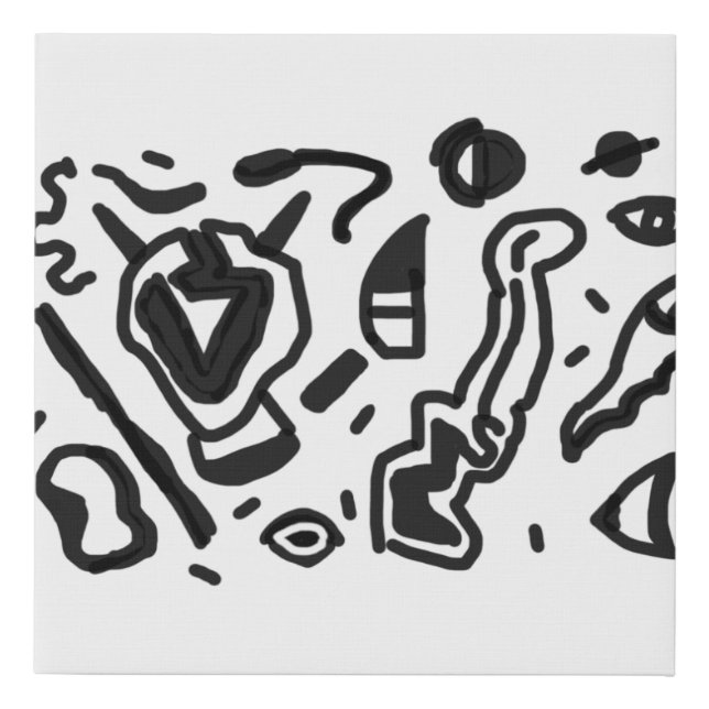 HALLUCINATION: Painting Faux Canvas Print (Front)
