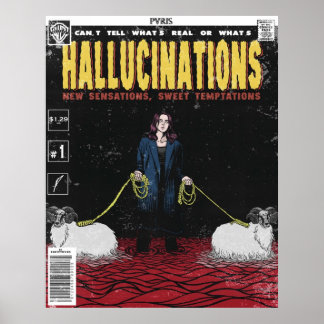 Hallucinations comic cover  PVRIS Poster
