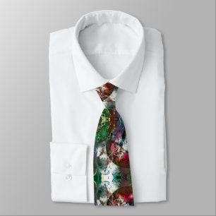 Hallucinogenic mushroom neck tie