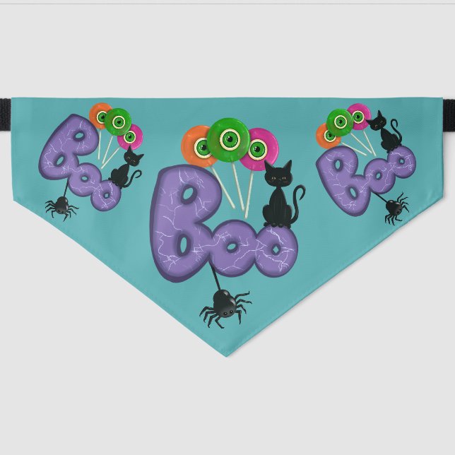 Hallween theme bandana pet bandana collar (Front)