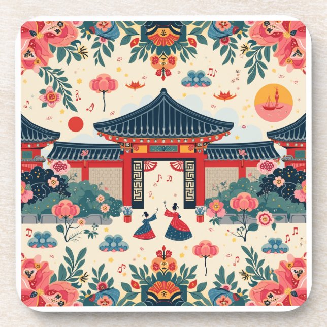 Hallyu Dreams Collection No1. Hard plastic coaster (Front)