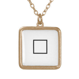 Halmos Symbol Gold Plated Necklace