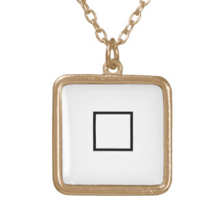 Halmos Symbol Gold Plated Necklace