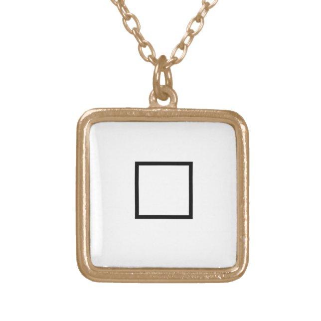 Halmos Symbol Gold Plated Necklace (Front)