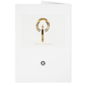 Halo around Candle Flame Black and Gold Christmas (Back)