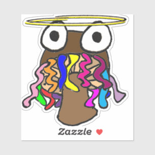 Halo Dreadlocks Mushroom Sticker