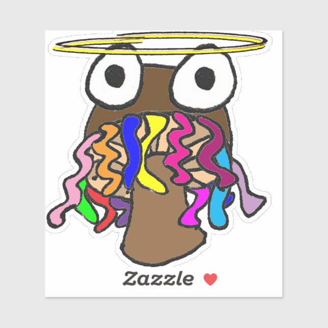 Halo Dreadlocks Mushroom Sticker (Sheet)