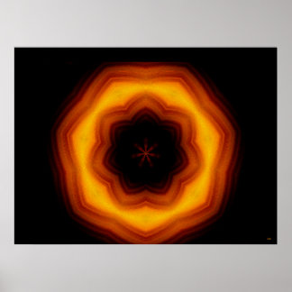Halo Flower Poster