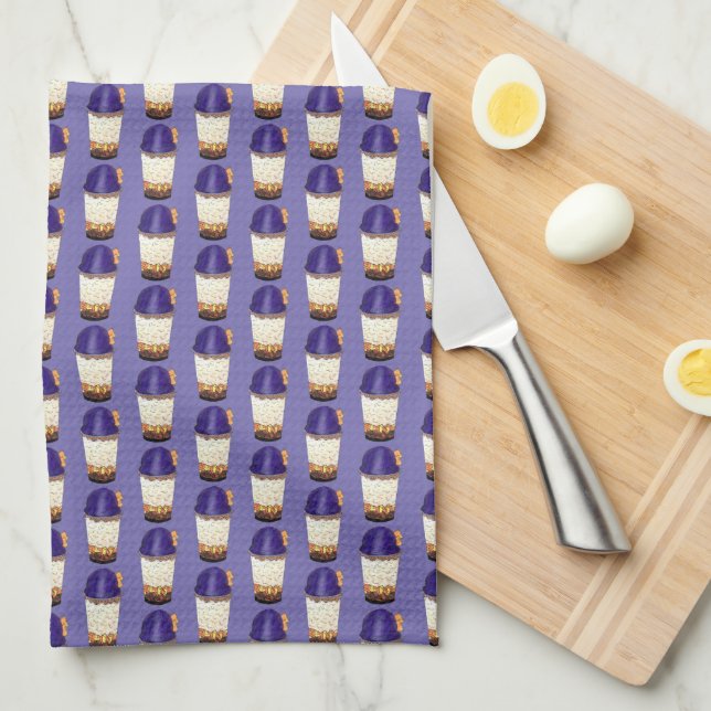 Halo-Halo (Haluhalo) Filipino Hawaiian Shave Ice Kitchen Towel (Quarter Fold)