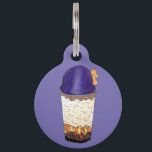Halo-Halo (Haluhalo) Filipino Hawaiian Shave Ice Pet ID Tag<br><div class="desc">Design features an original marker illustration of traditional Halo-halo, a Filipino dessert consisting of crushed ice, evaporated milk, ice cream, sweetened beans, and various toppings. Ideal for your favorite foodie. This design is also available on other products. Lots of additional food themed illustrations are also available from this shop. Don't...</div>
