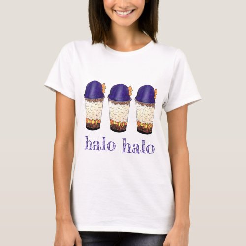 Halo_Halo Haluhalo Filipino Hawaiian Shave Ice T_Shirt