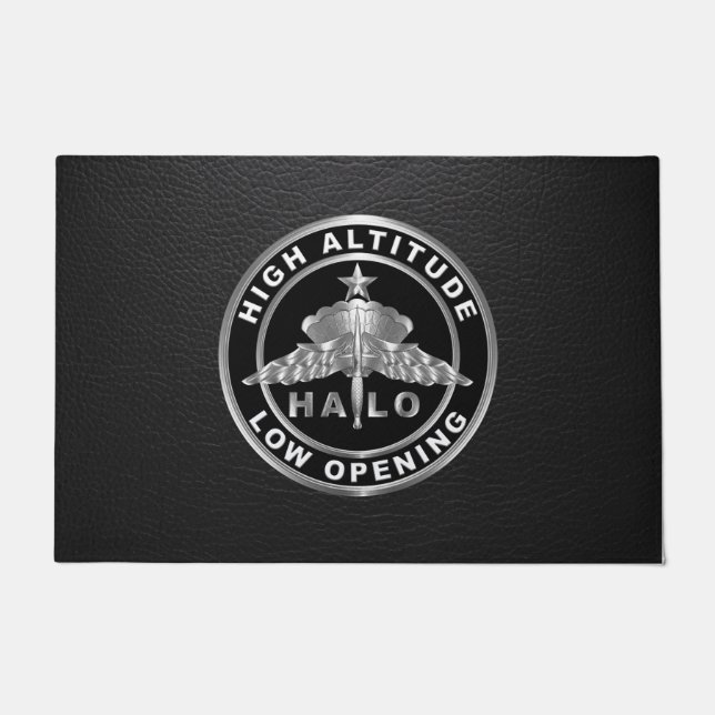 HALO High Altitude Low Opening Wings  Doormat (Front)