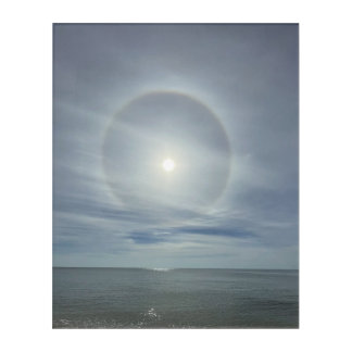 Halo of Light Over the Ocean Beach Acrylic Print